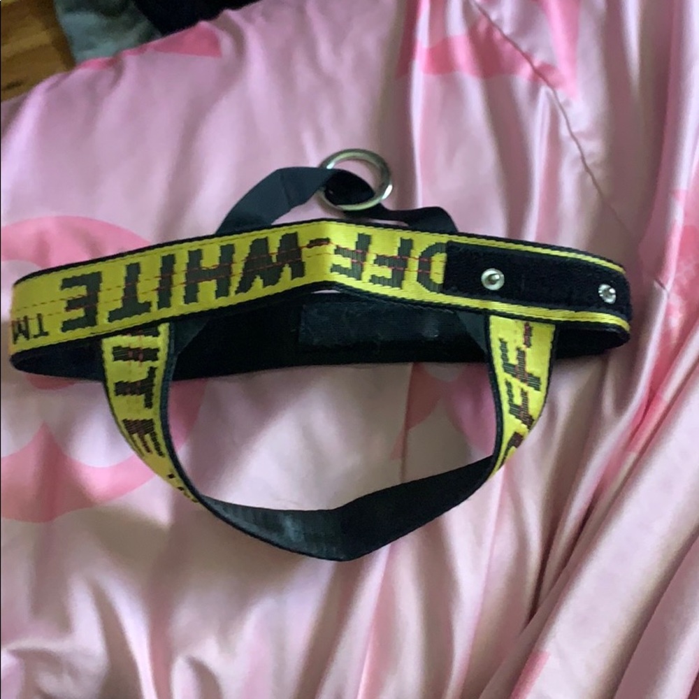 Off White dog harness